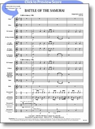 Battle of the Samurai Concert Band sheet music cover Thumbnail